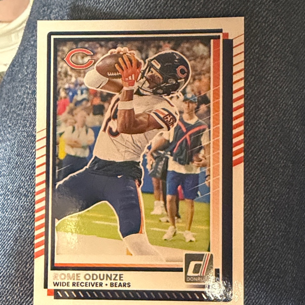 Chicago Bears Football Trading Card- Rome Odunze- Panini 2025 No.222